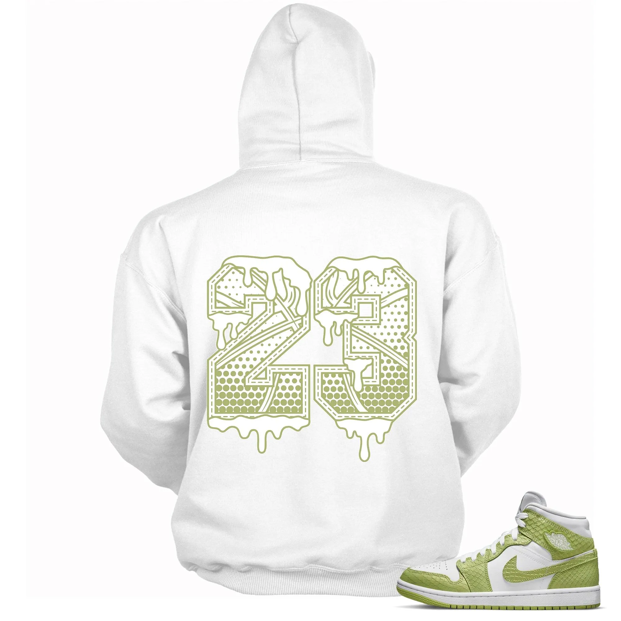 1 Mid Green Python Hoodie 23 Ball