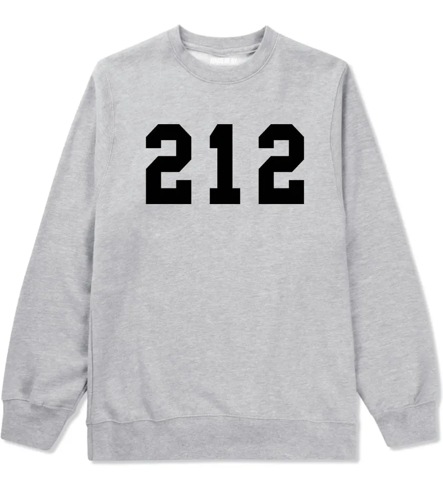 212 New York Area Code Boys Kids Crewneck Sweatshirt