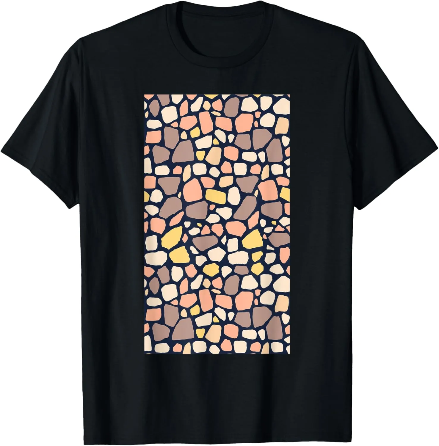 Abstract Terrazzo Colorful Geometric Minimalist T-Shirt