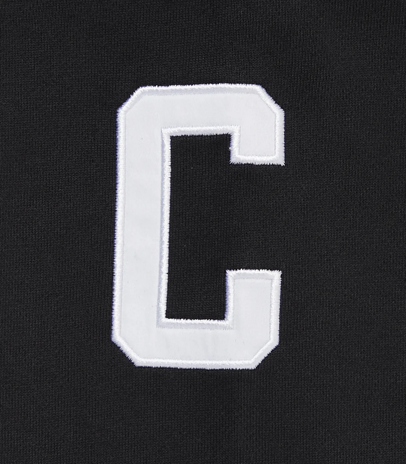 APPLIQUE LOGO SWEATSHIRT 'B' - BLACK