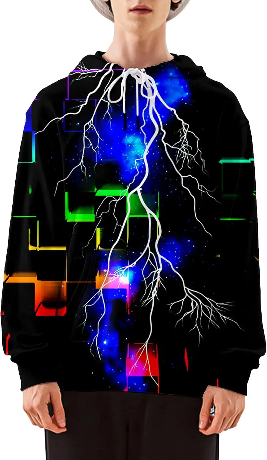 Asylvain Men Women Fashion Unisex 3D Printed Graphic Novelty Hoodie Pullover Hooded Sweatshirts with Pocket