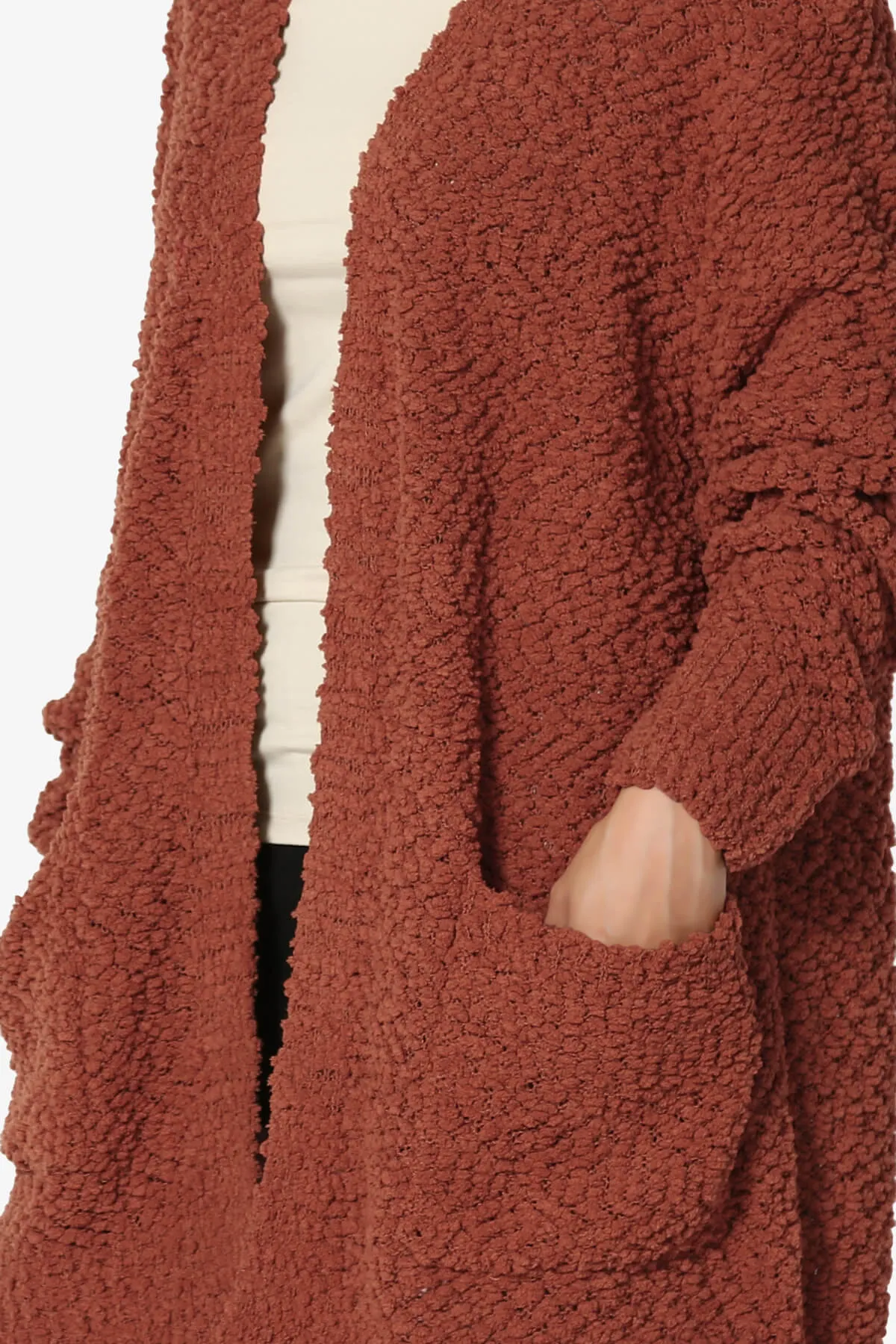 Barry Soft Popcorn Knit Sweater Cardigan PLUS