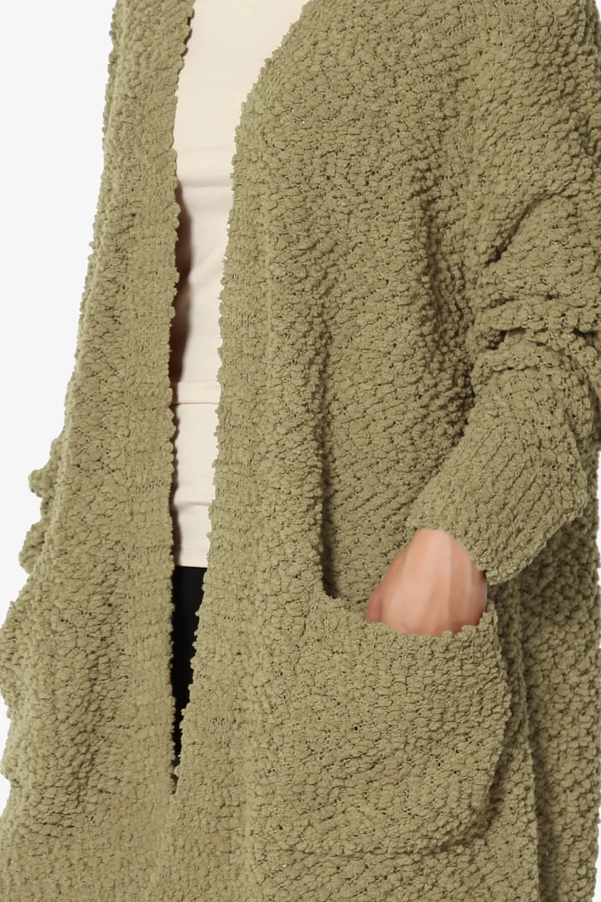 Barry Soft Popcorn Knit Sweater Cardigan PLUS