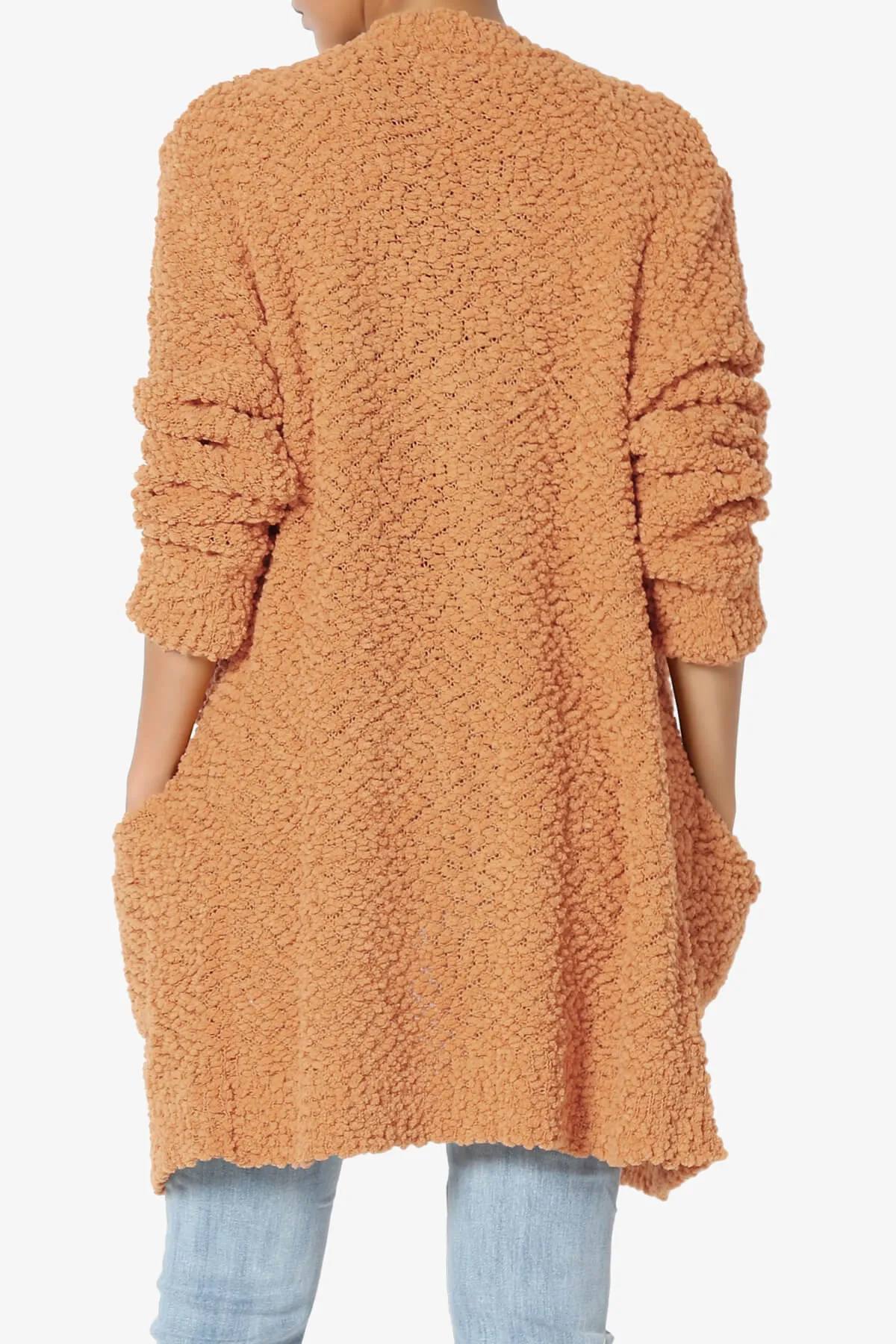 Barry Soft Popcorn Knit Sweater Cardigan PLUS