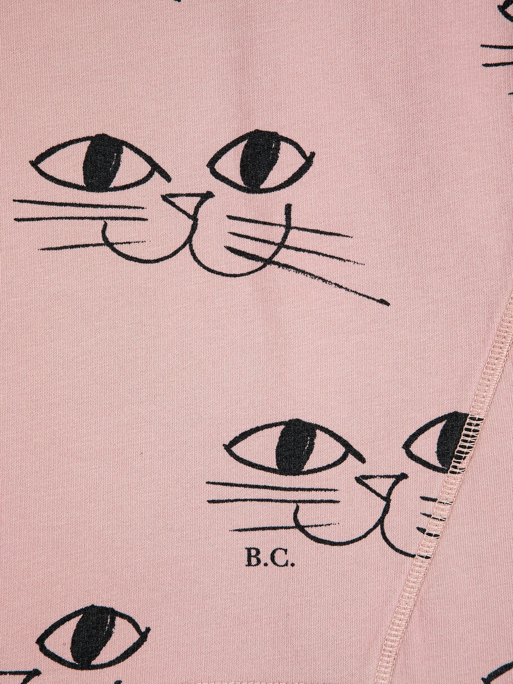 Bobo Choses Smiling cat cropped sweatshirt
