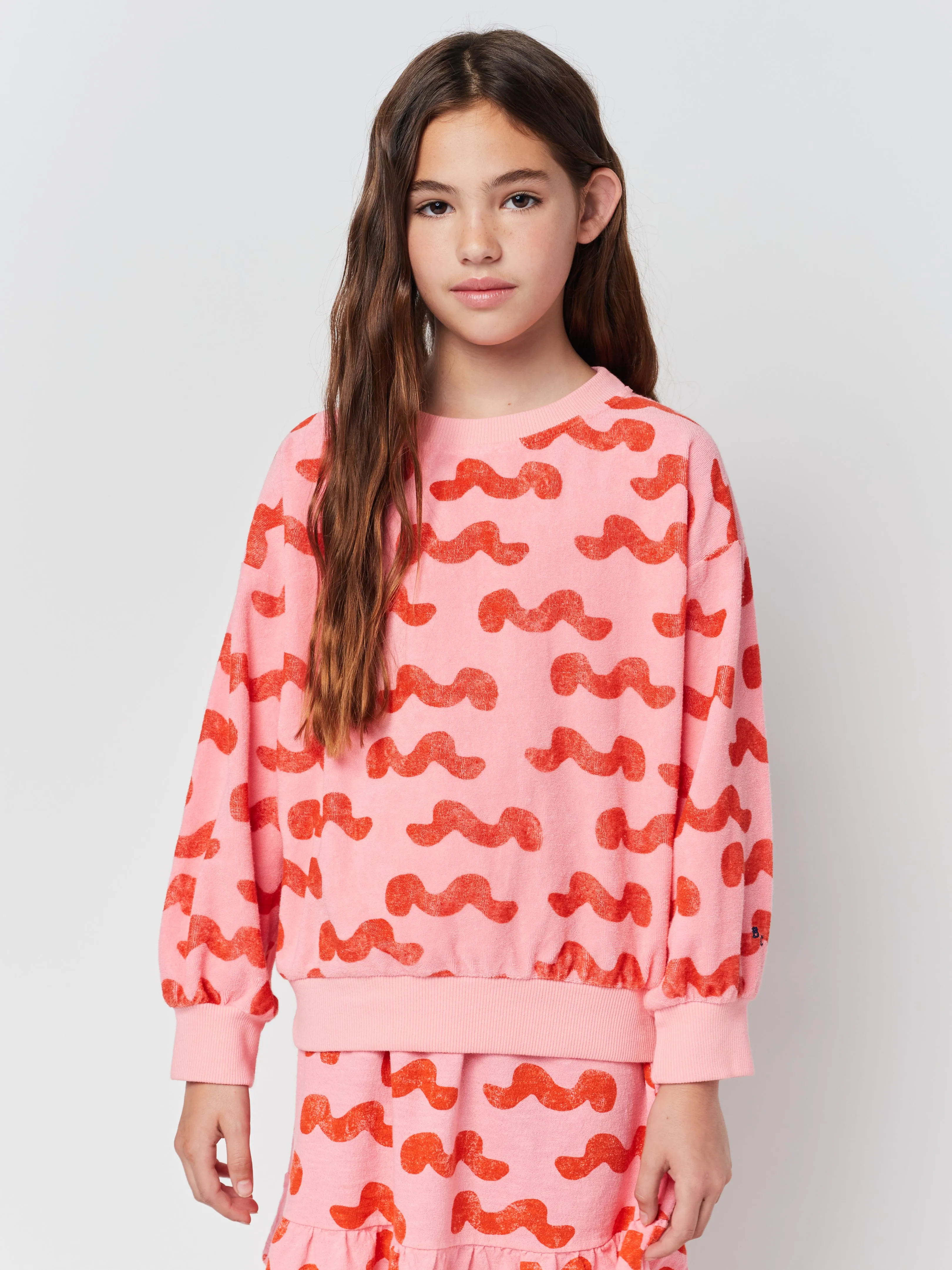 Bobo Choses Waves all over terry sweatshirt