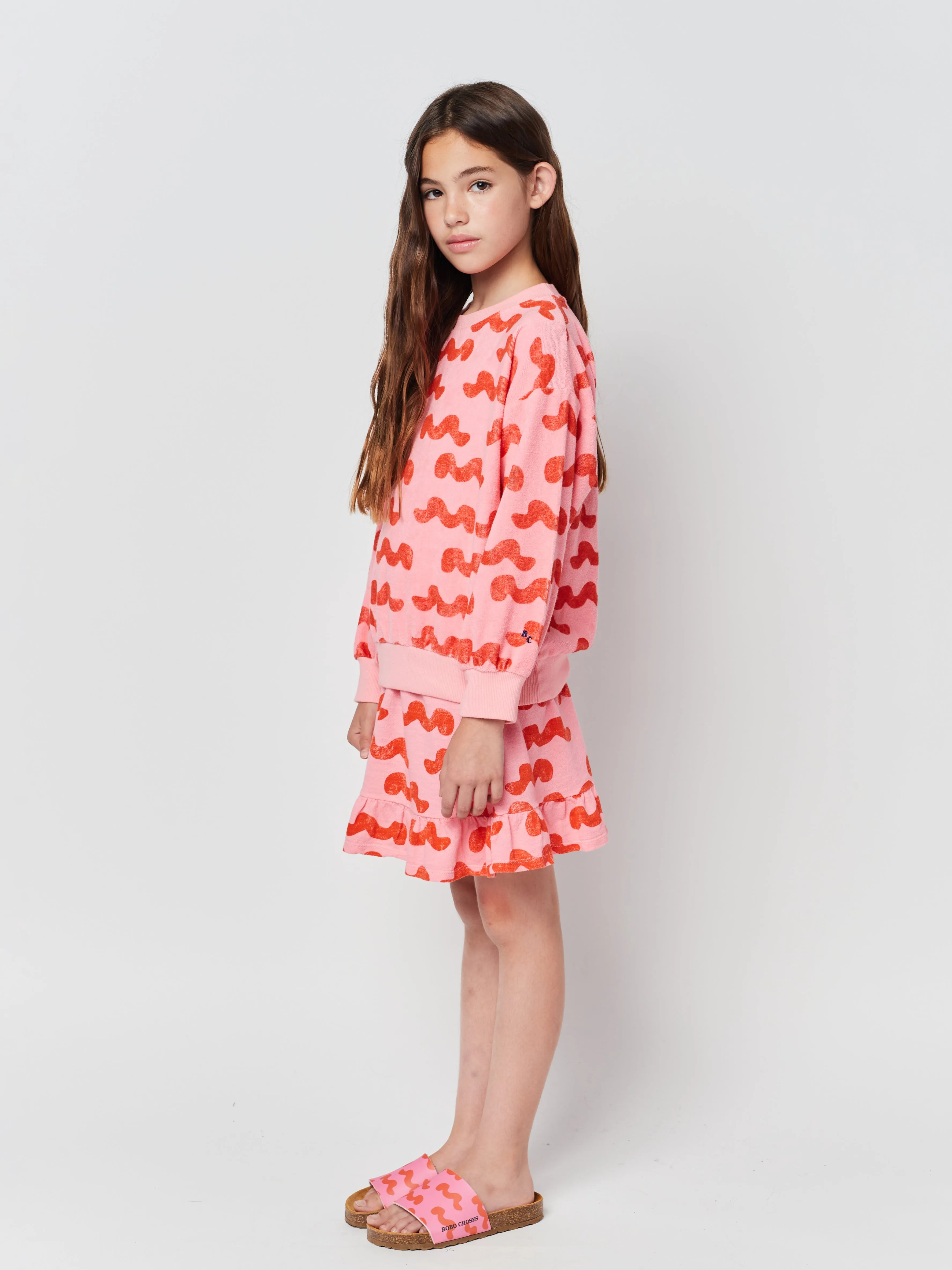 Bobo Choses Waves all over terry sweatshirt