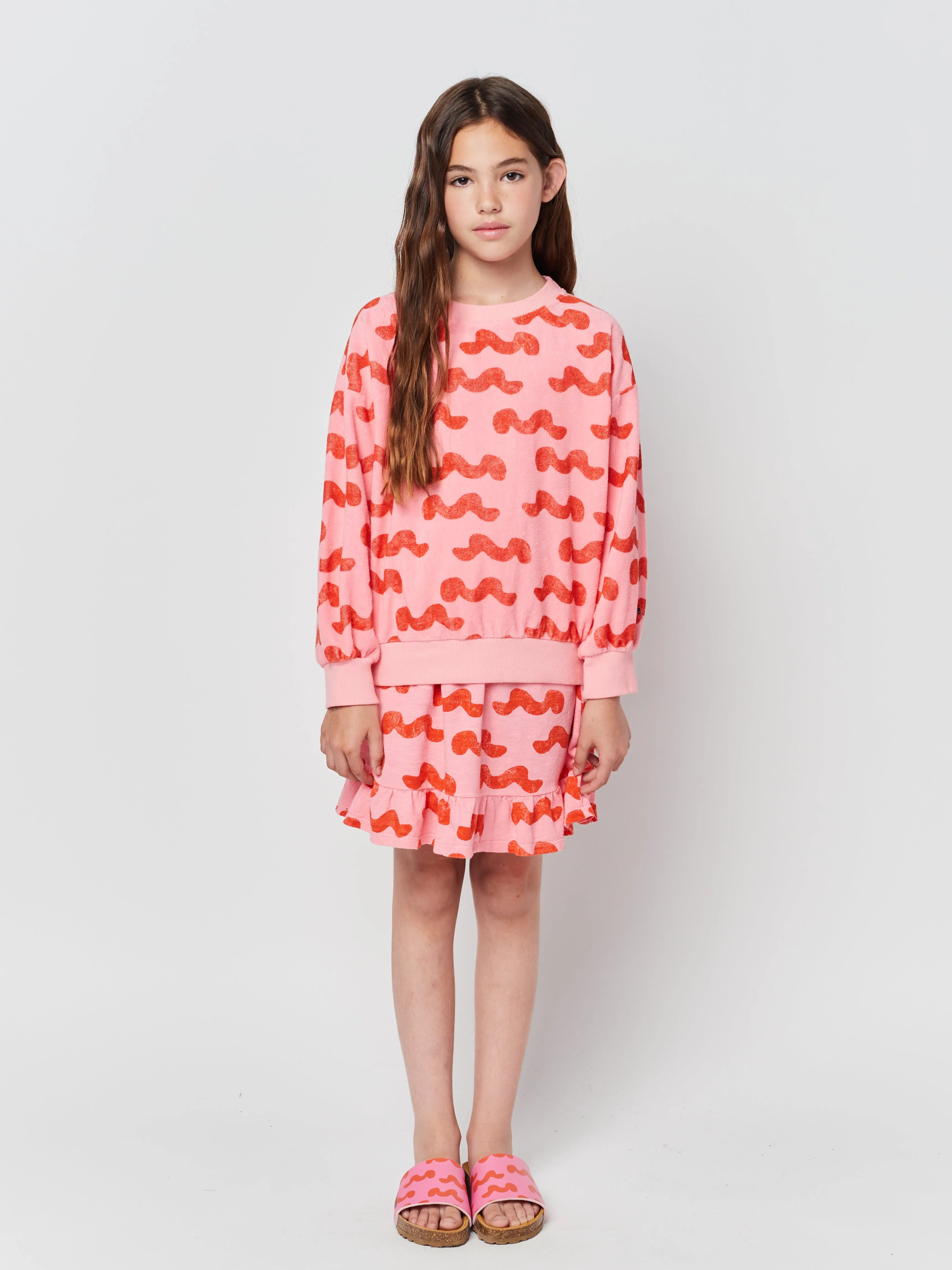 Bobo Choses Waves all over terry sweatshirt