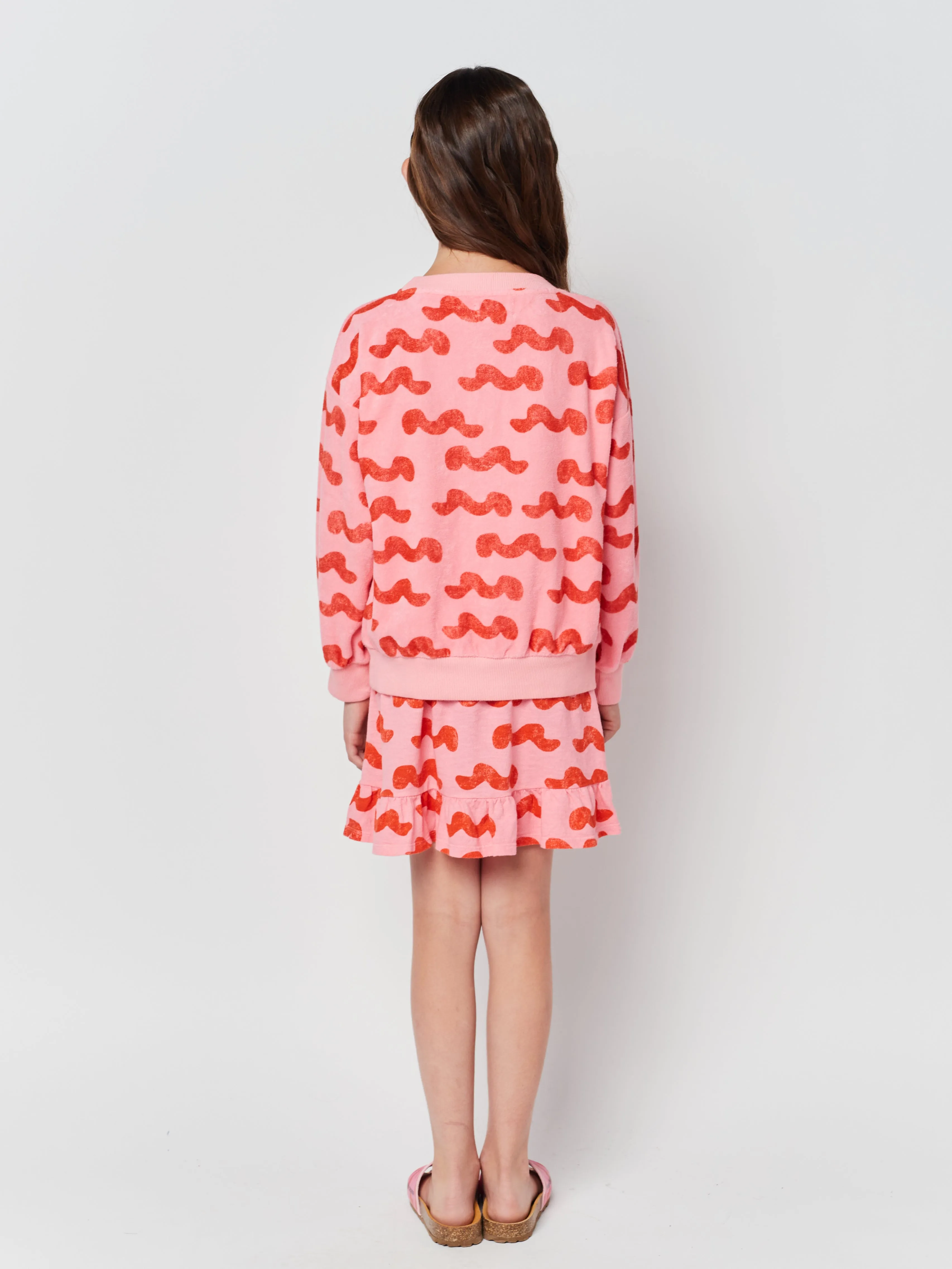 Bobo Choses Waves all over terry sweatshirt