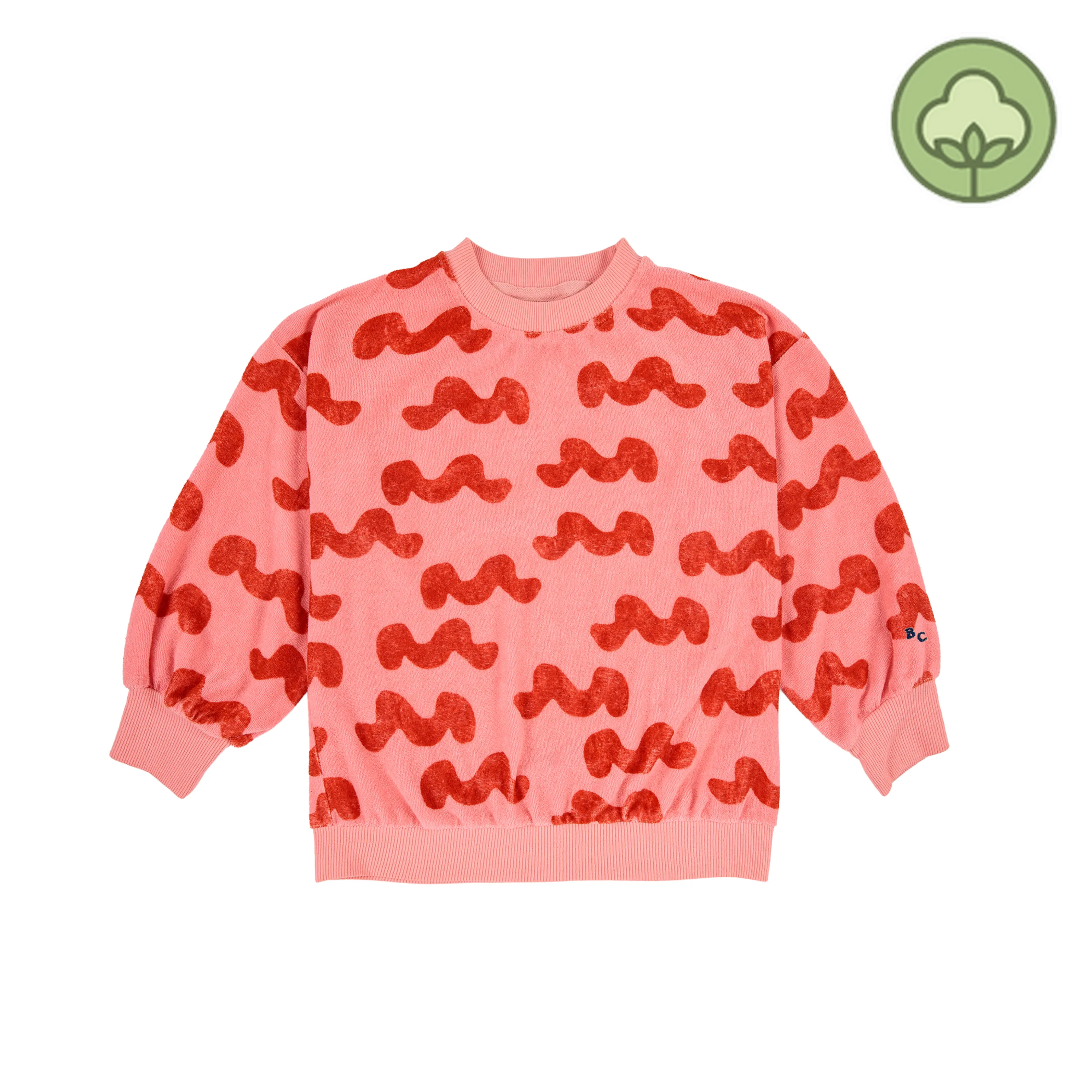 Bobo Choses Waves all over terry sweatshirt