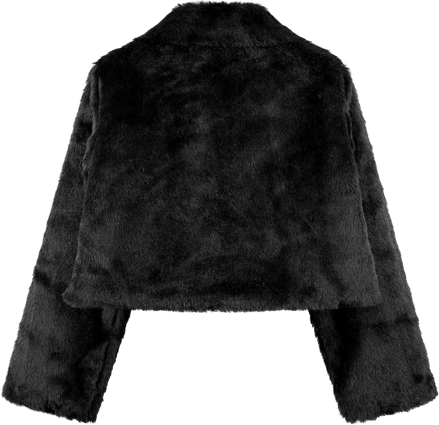 BOLEROSE Girls Cozy Faux Fur Childrens Kids Collared Bolero Shrug Jacket Coat