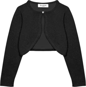 BOLEROSE Girls Long Sleeve Sparkle Cardigan Childrens Kids Bolero Shrug