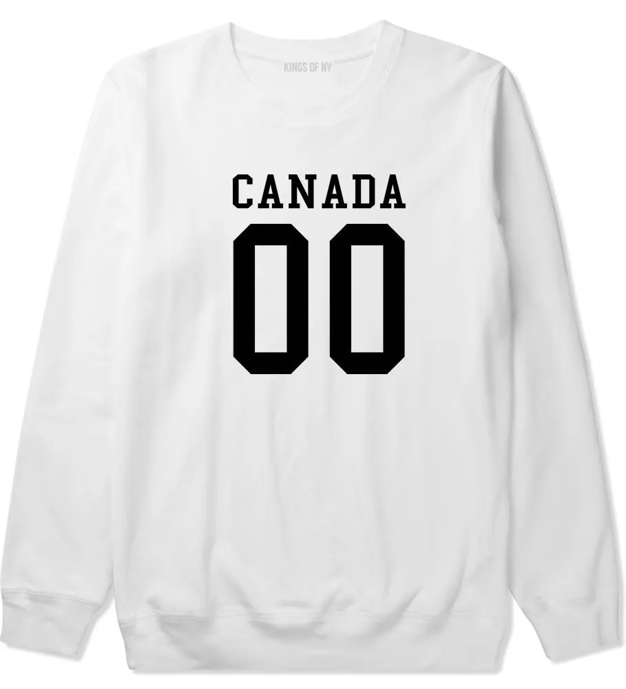Canada Team 00 Jersey Boys Kids Crewneck Sweatshirt