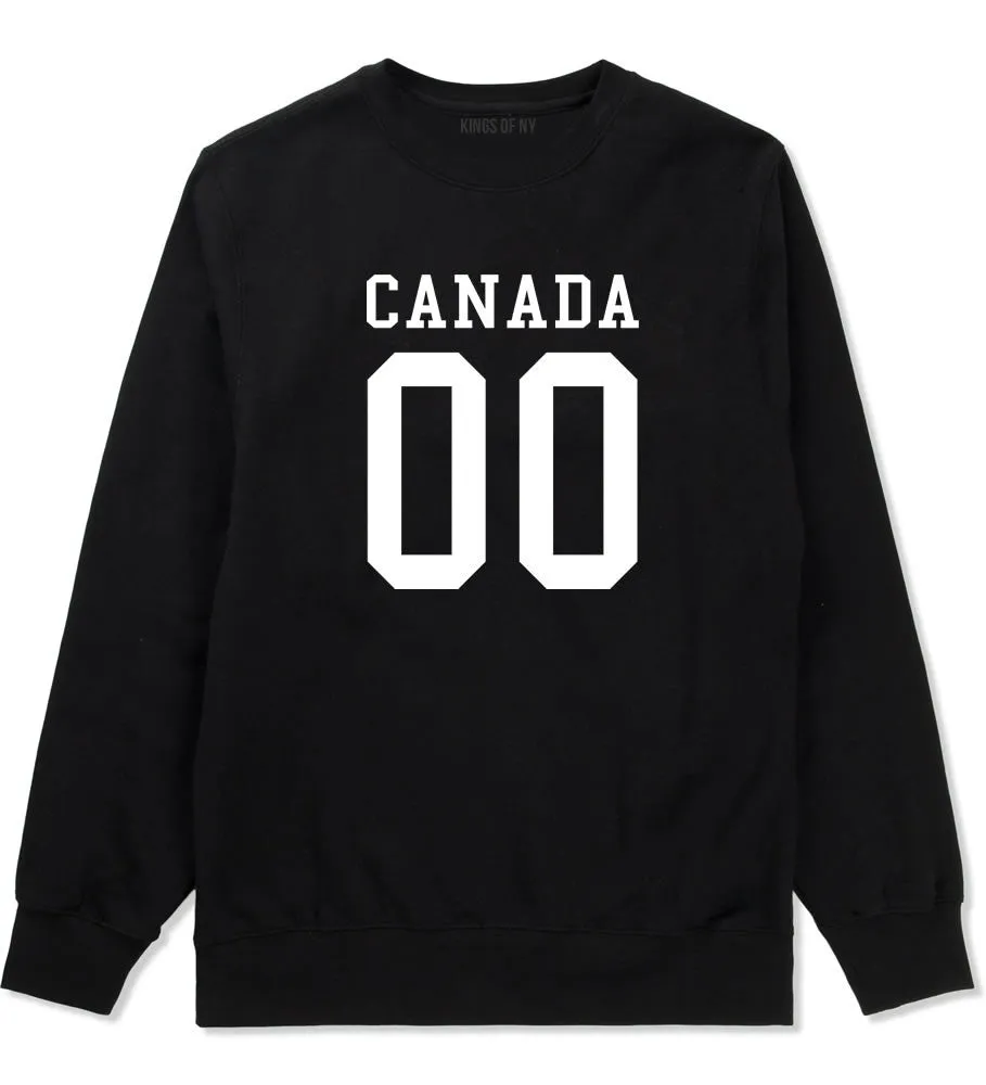 Canada Team 00 Jersey Boys Kids Crewneck Sweatshirt