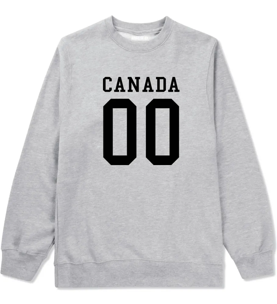 Canada Team 00 Jersey Boys Kids Crewneck Sweatshirt