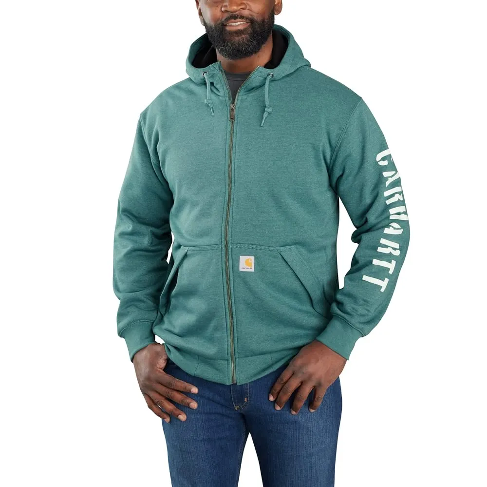 Carhartt 105443 Unisex Rain Defender Loose Fit Fleece Lined Logo Graphic Sweatshirt