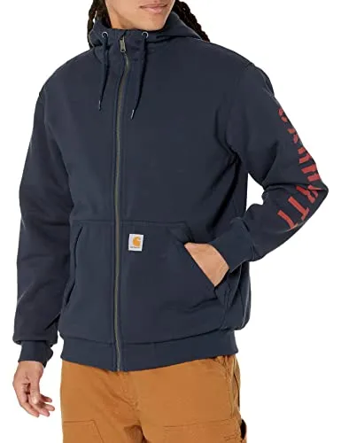 Carhartt 105443 Unisex Rain Defender Loose Fit Fleece Lined Logo Graphic Sweatshirt