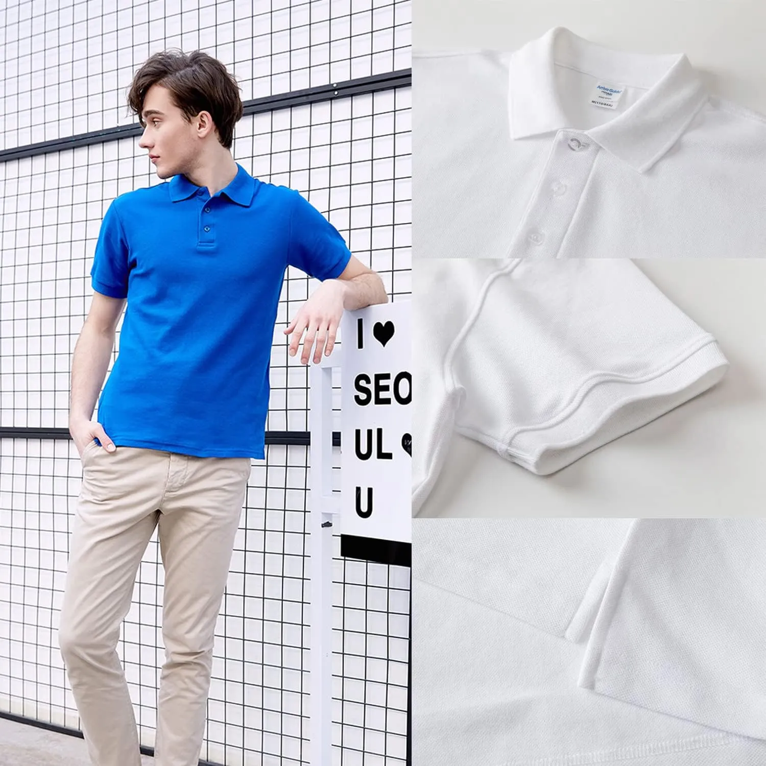 Custom Polo Shirt for Men Women Design Your Own Personalized Golf Tee Work Shirt