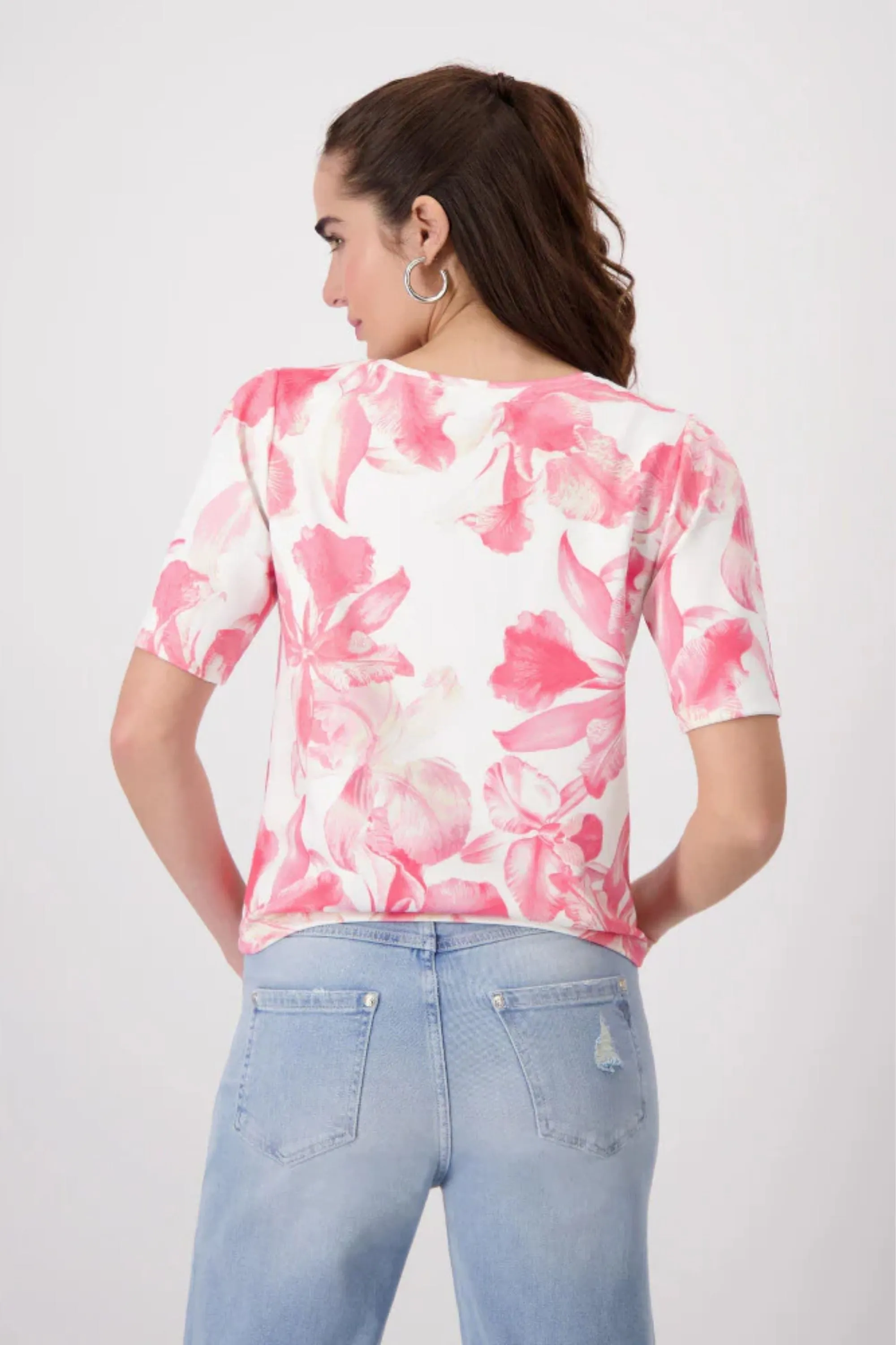 FLORAL TEE - 408176MNR
