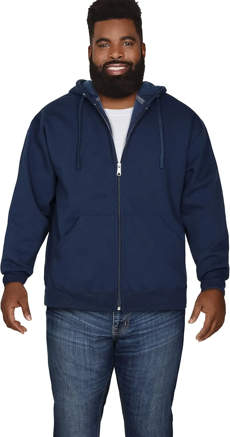 Fruit of the Loom Unisex Adult EverSoft Fleece Full Zip Hoodie Sweatshirt