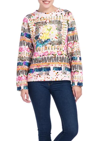 JANE CARR Jungle Pastel Sweater