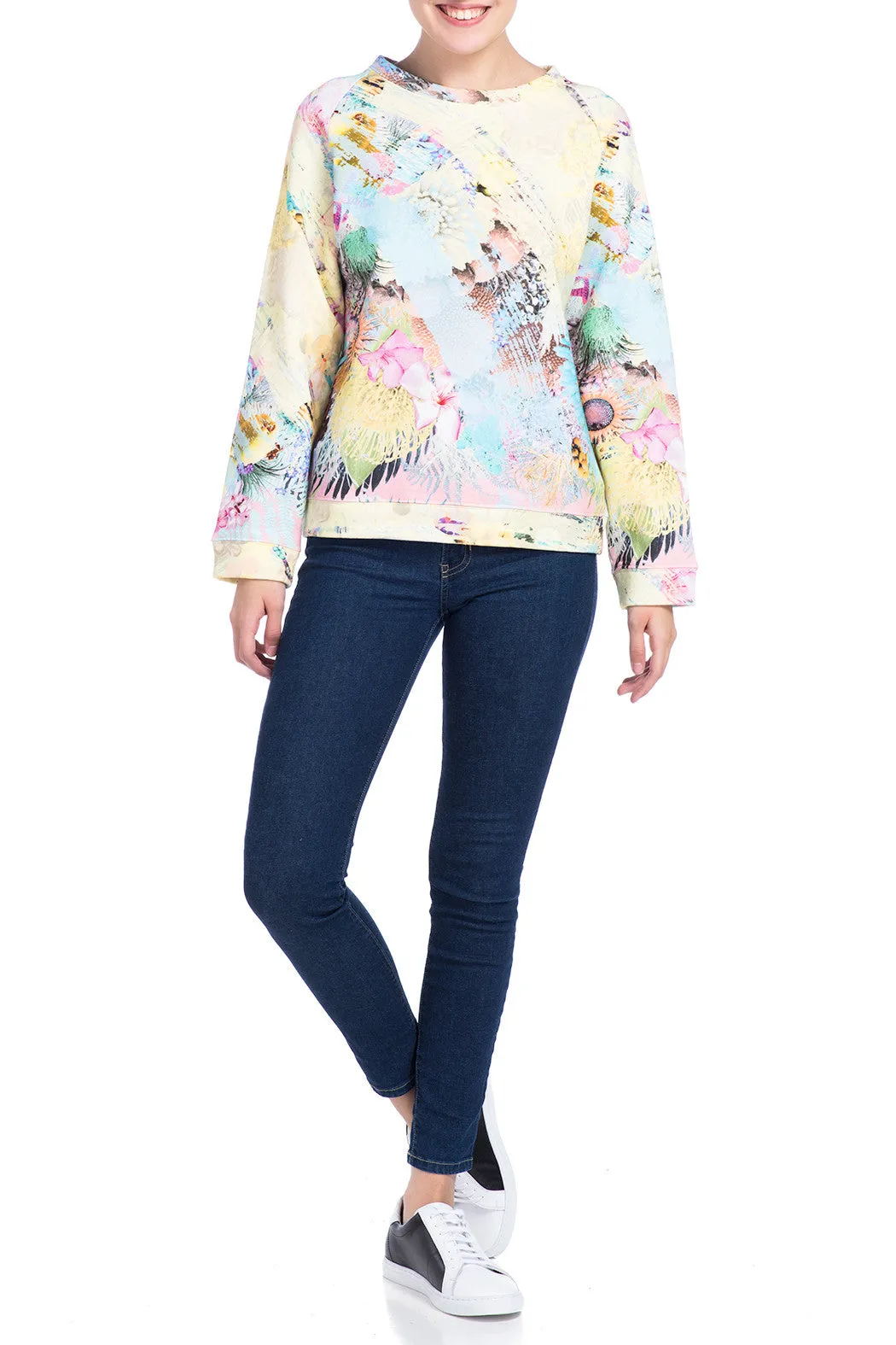 JANE CARR Jungle Pastel Sweater