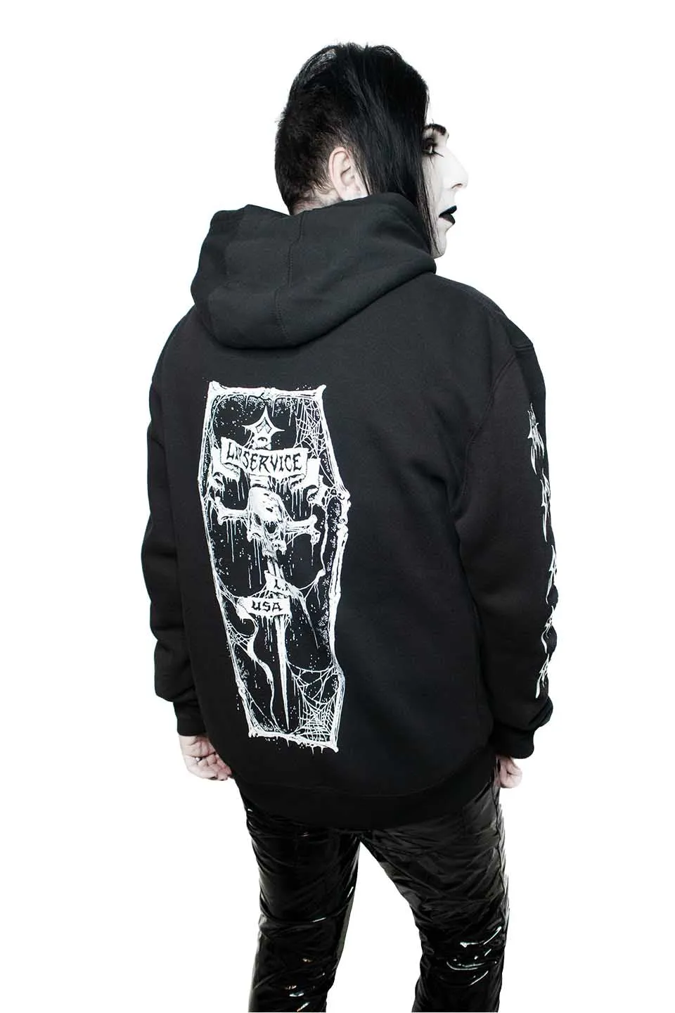 Lip Service Dagger Coffin Zip Hoodie