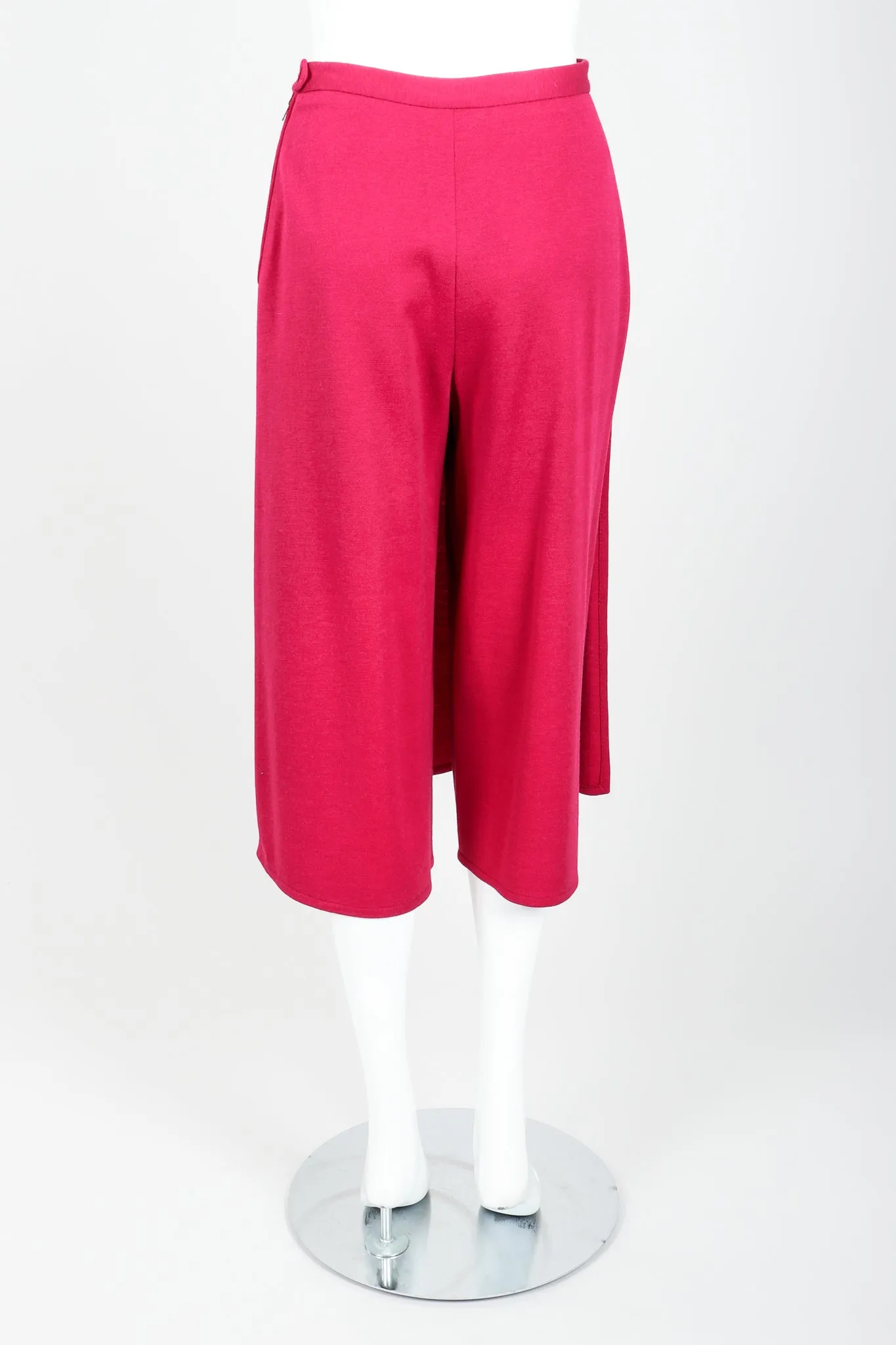 Magenta Knit Sweater & Skort Set