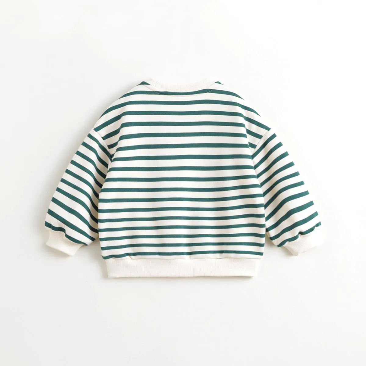 MARC & JANIE Boys Loose Round Neck Striped Sweatshirt 240030