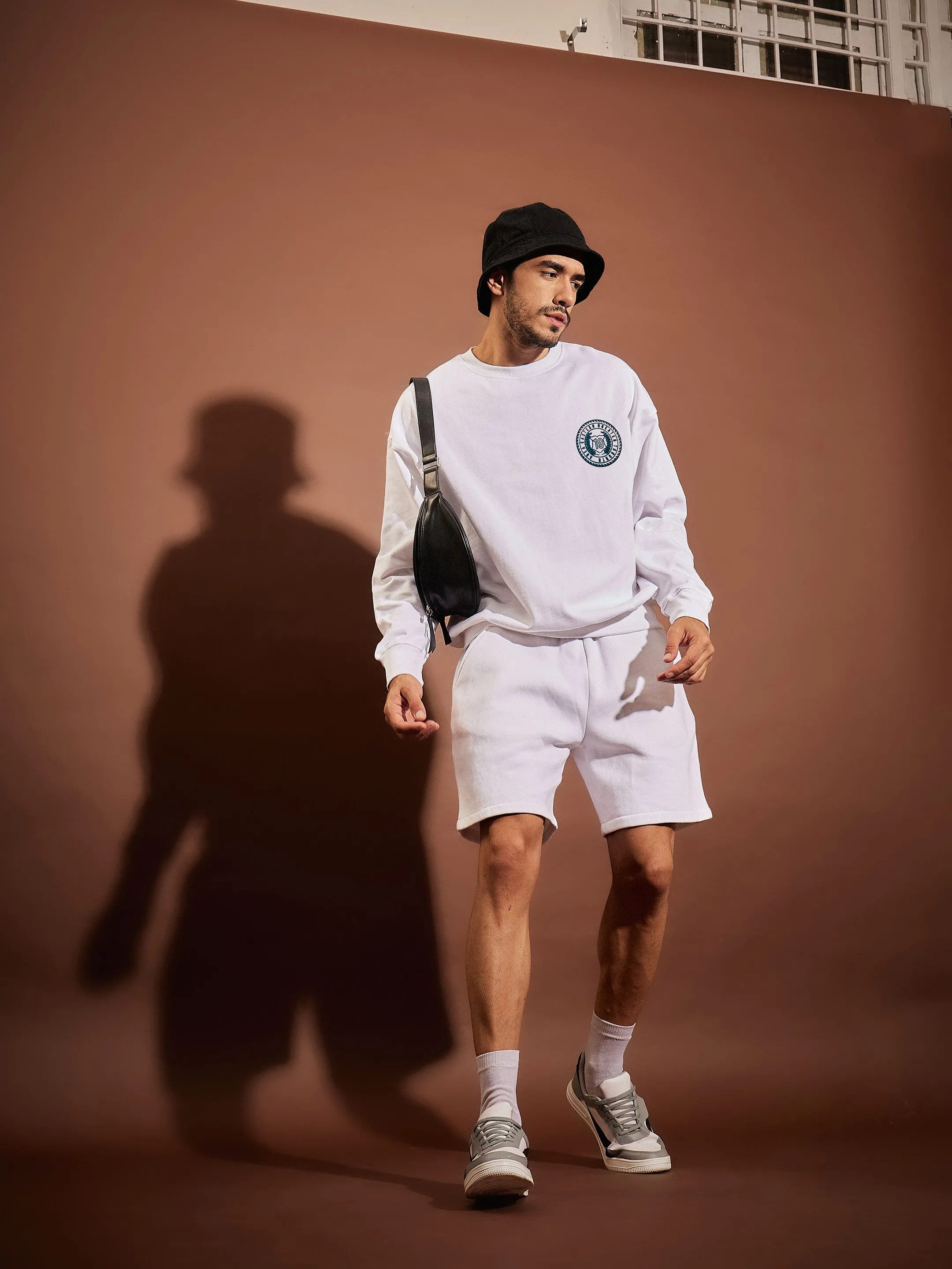 Men White AREA EASTERN Oversized Sweatshirt
