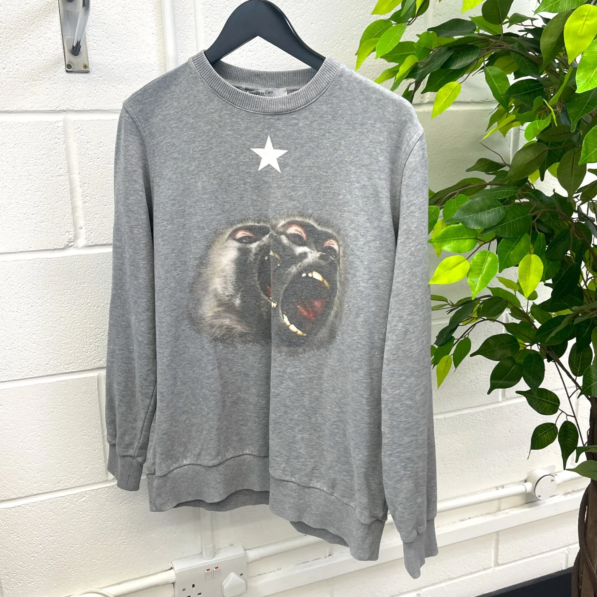 Men's Monkey Brothers Sweatshirt Grey Size XS