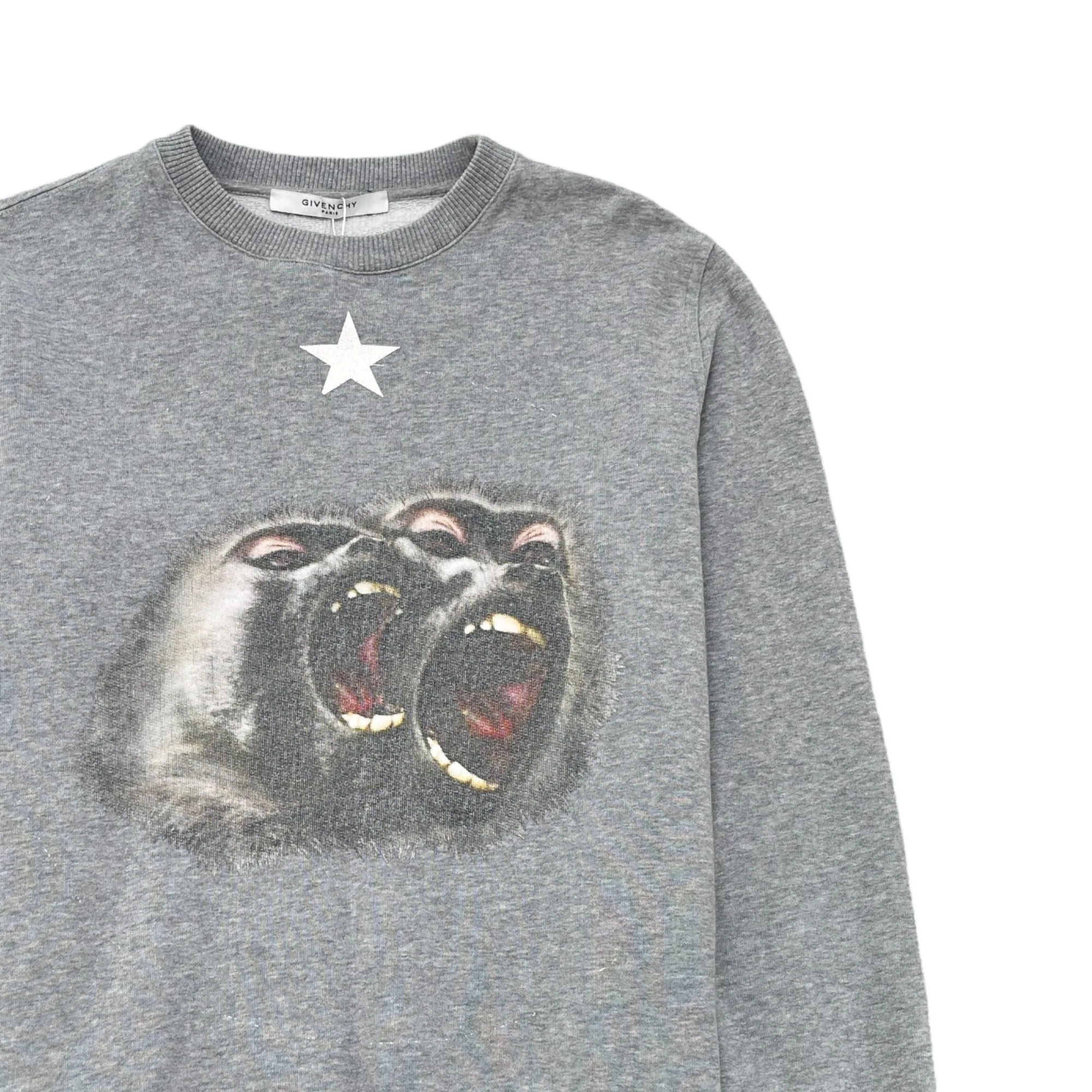 Men's Monkey Brothers Sweatshirt Grey Size XS