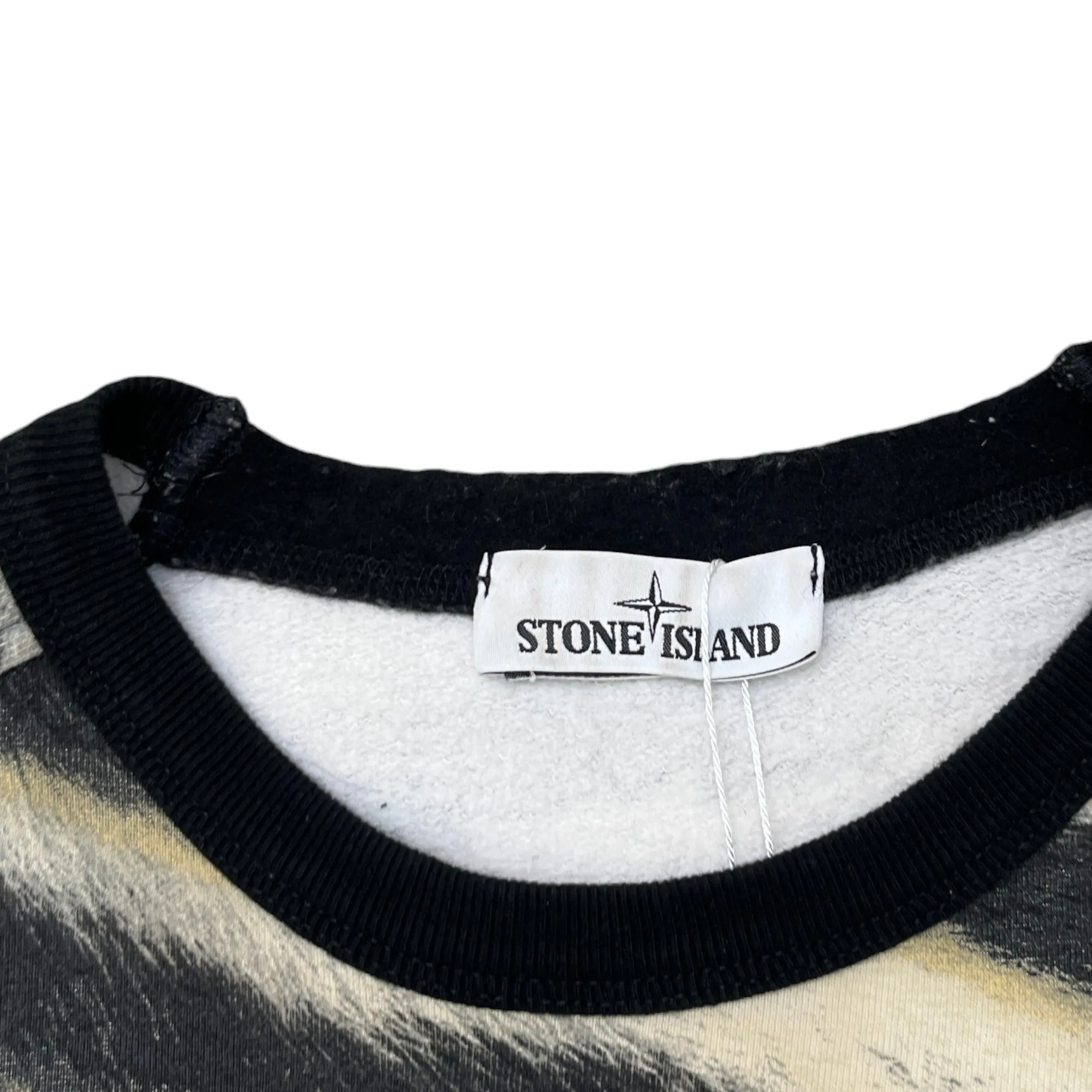 Men's White Tiger Crewneck Sweatshirt Black Size S