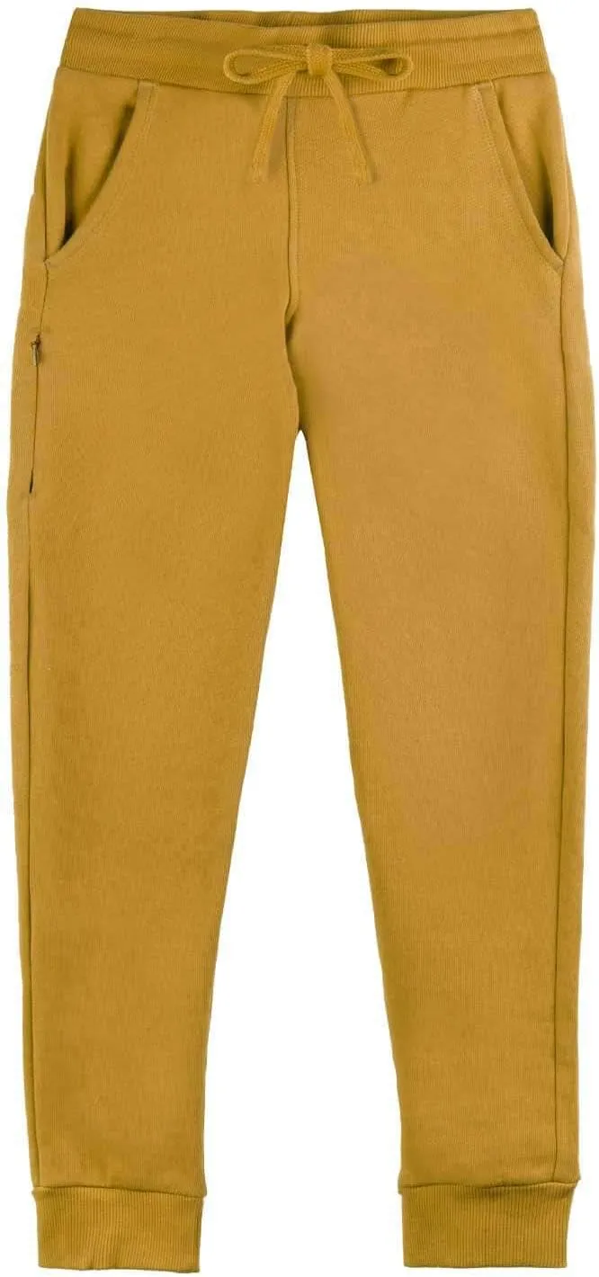 Mightly Boys and Girls' Sweatpants Joggers | Organic Cotton Soft Fleece Track Pants, Stretch Waistband, Fair Trade Certified