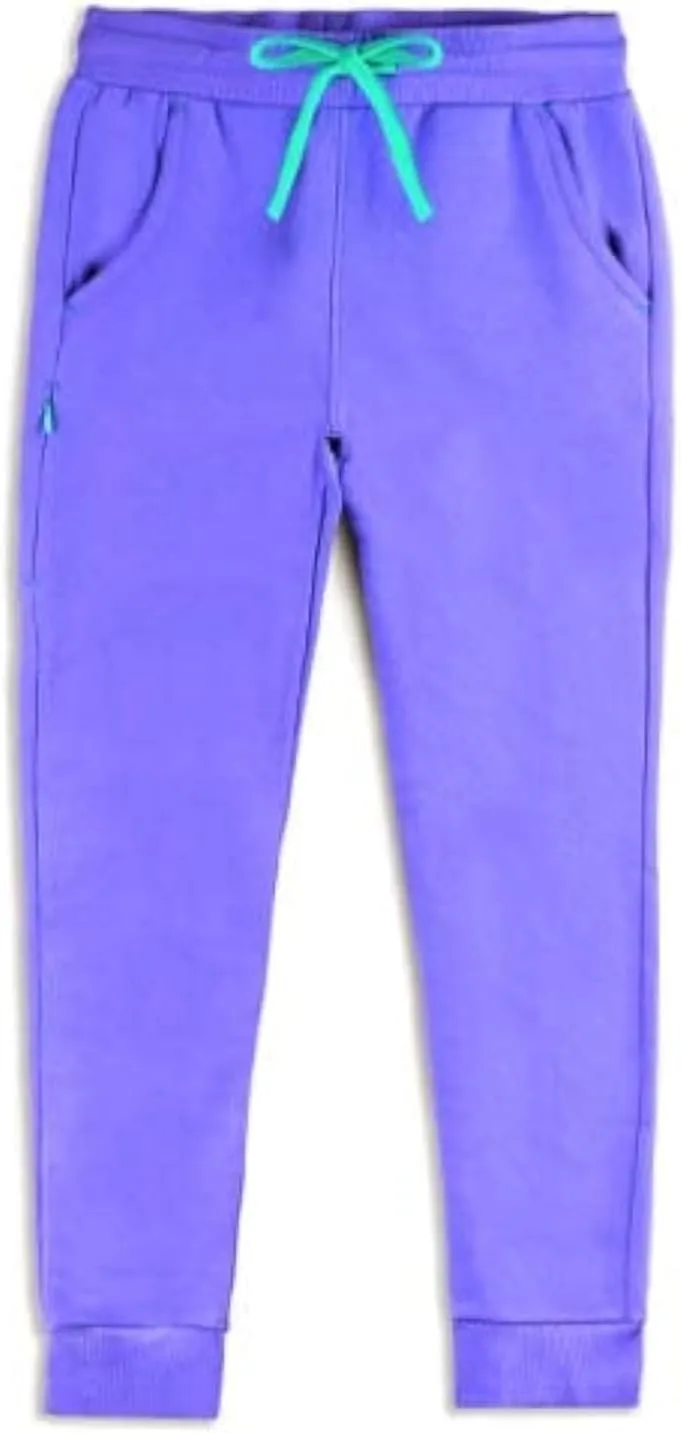 Mightly Boys and Girls' Sweatpants Joggers | Organic Cotton Soft Fleece Track Pants, Stretch Waistband, Fair Trade Certified