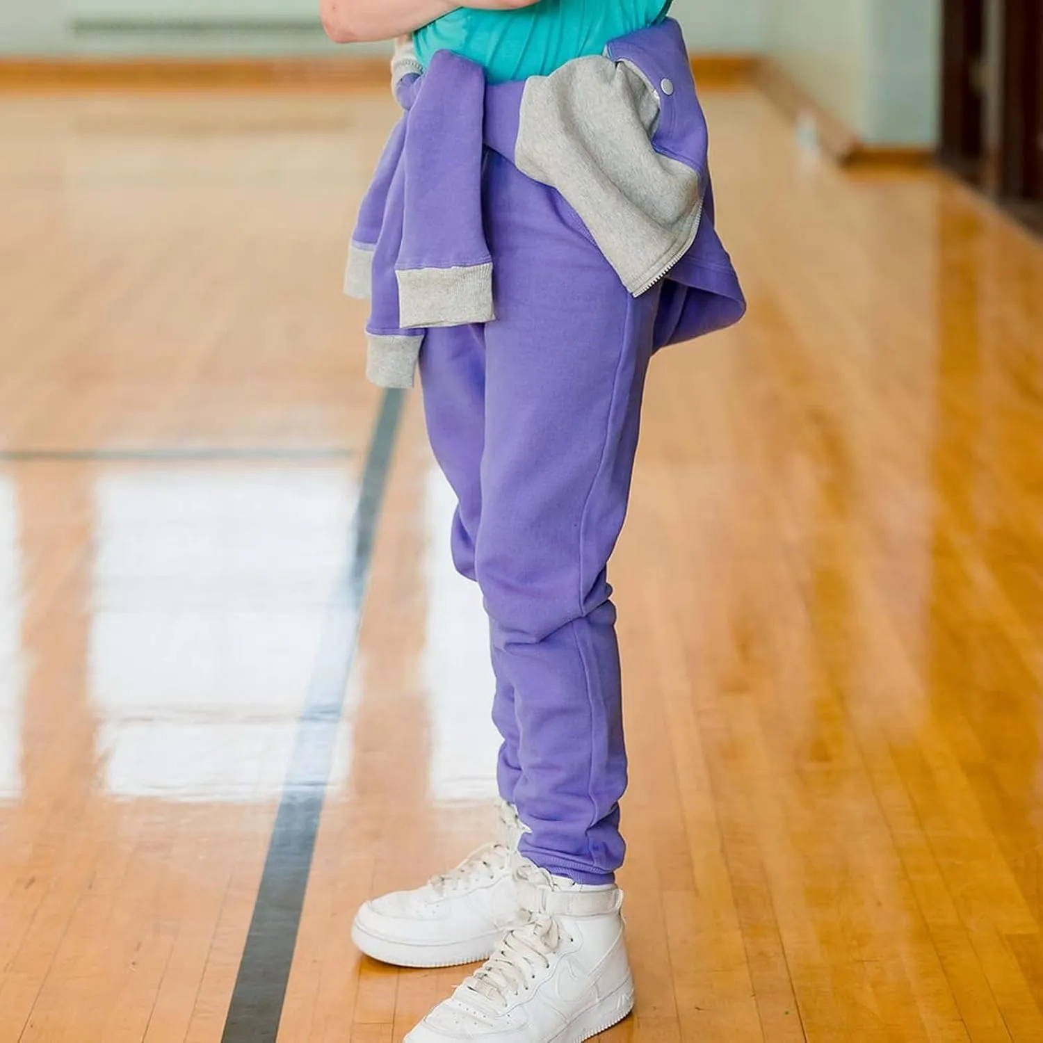 Mightly Boys and Girls' Sweatpants Joggers | Organic Cotton Soft Fleece Track Pants, Stretch Waistband, Fair Trade Certified