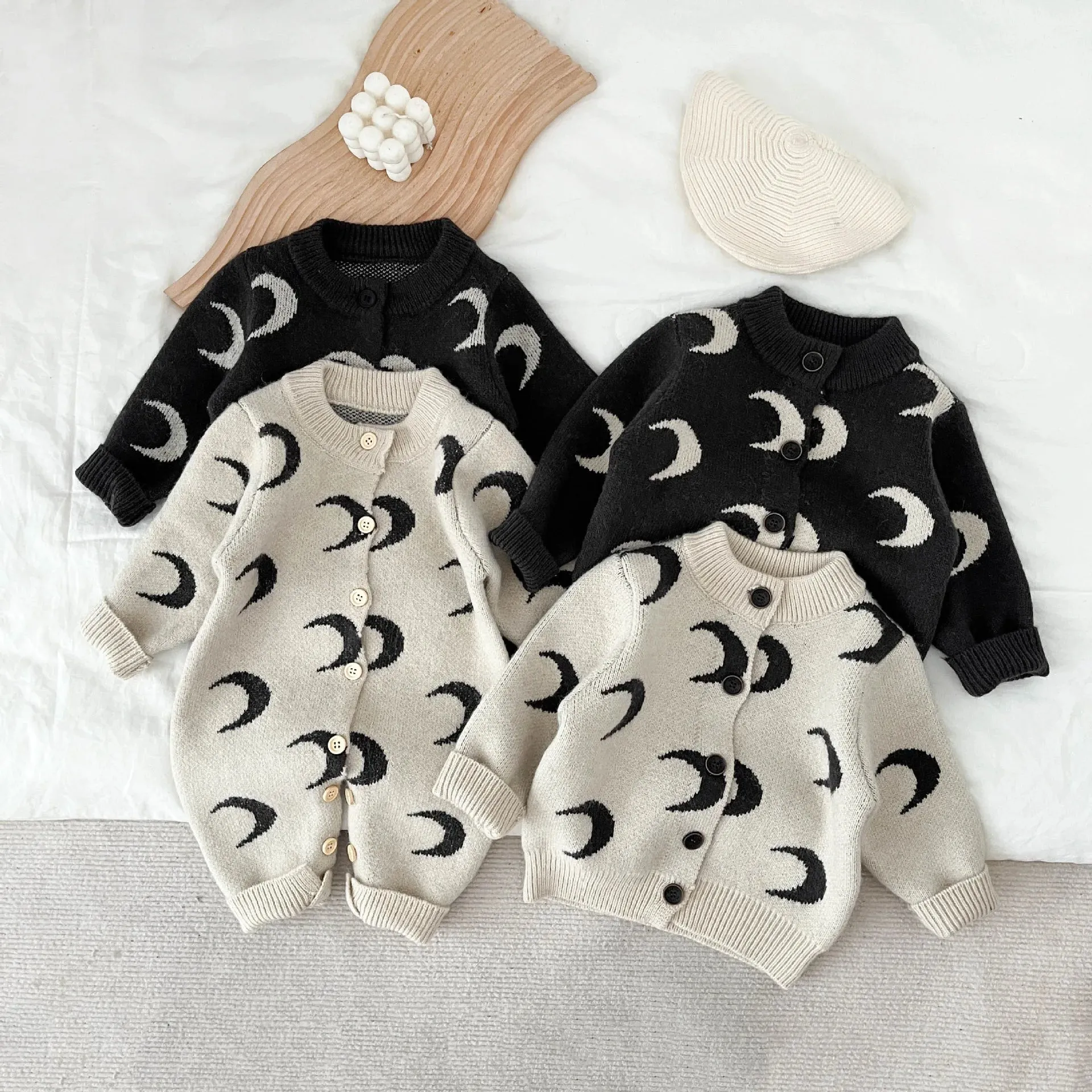 Moon Patterned Cardigan