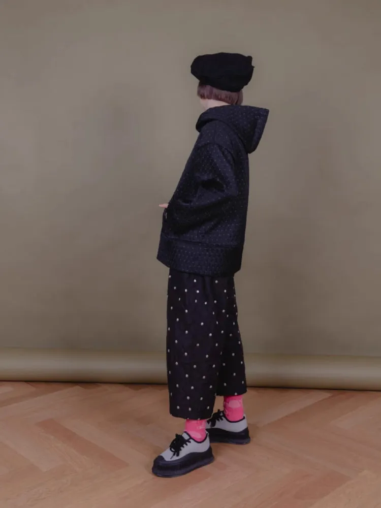 Patterned woven hooded sweatshirt【s0000006884】