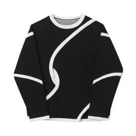 Pre Order:  Contrast Curve Cutout Sweatshirt