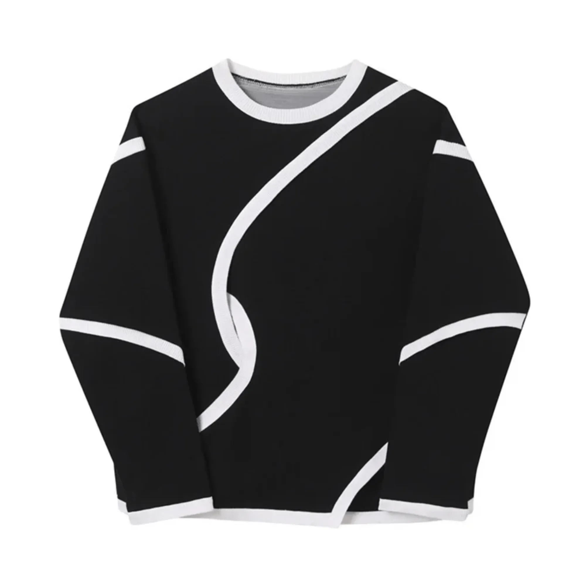 Pre Order:  Contrast Curve Cutout Sweatshirt