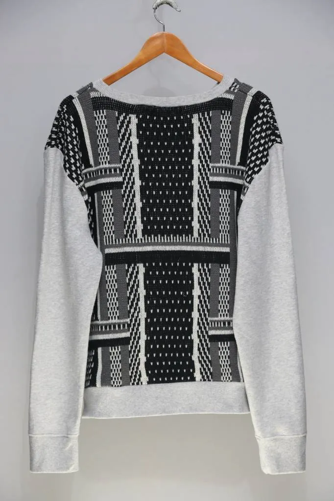 Reworked Men's Cardigan with Sweatshirt Insert made using Unbranded Colorful Sweater and Sweatshirt Style CR657