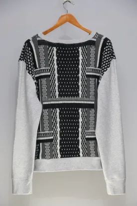 Reworked Men's Cardigan with Sweatshirt Insert made using Unbranded Colorful Sweater and Sweatshirt Style CR657