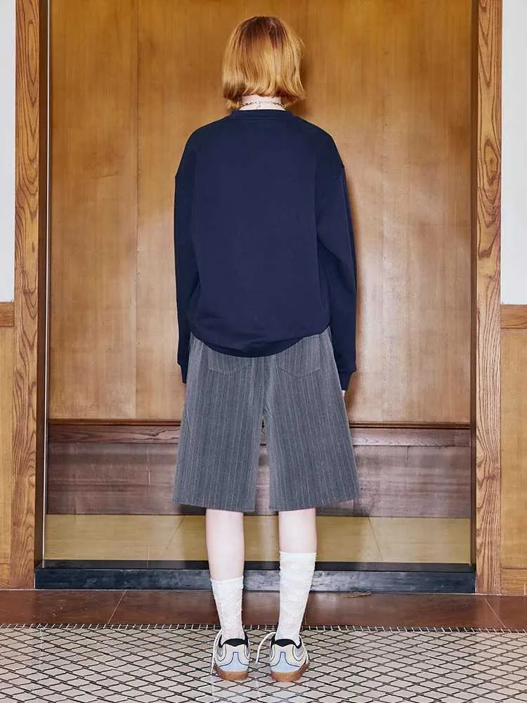Round neck slim sweatshirt【s0000009663】