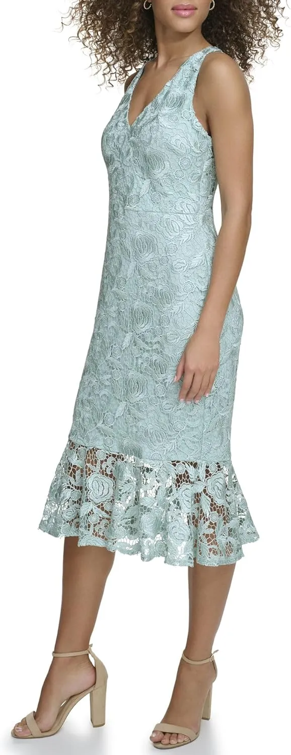 Siena Women's Floral Lace Midi Dress