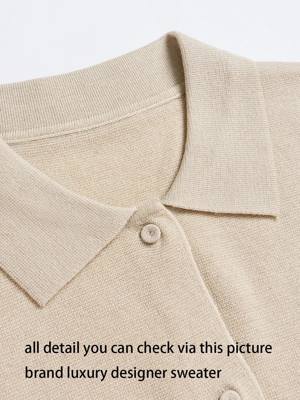 Soliaten Wool Knitted Cardigan Sweater Autumn 2023 New Turn Down Collar French Style Fashion Basic Tops Warm C-175