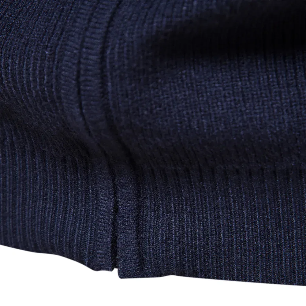 Thicken Men's Cardigan Solid Color Zipper Basic Mens Sweaters High Quality New Winter Autumn Cardigans For Men Clothing
