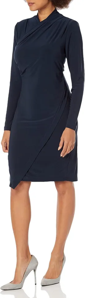 Tommy Hilfiger Women's Open Shoulder Wrap Above the Knee, Shealth Dress