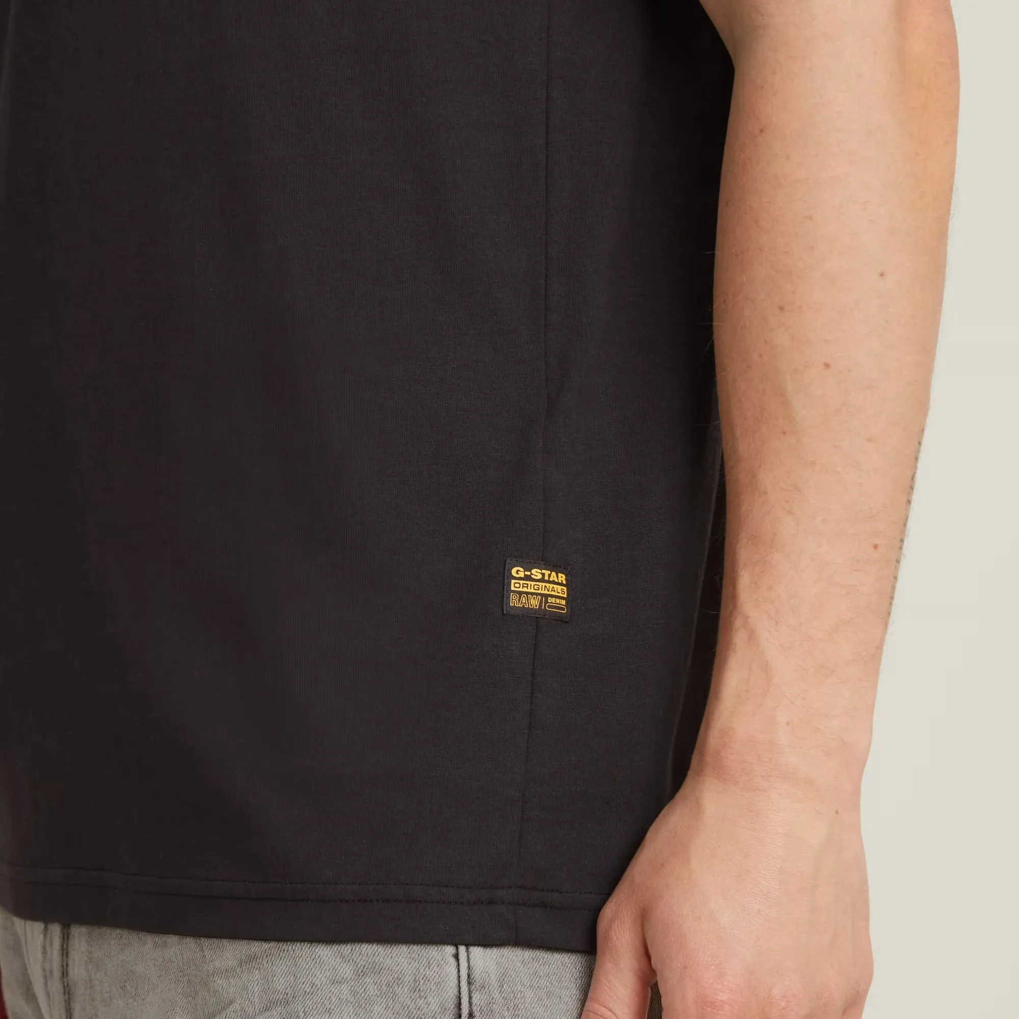 Topography Chest Graphic Slim T-Shirt (Black) - D25146-C506-6484